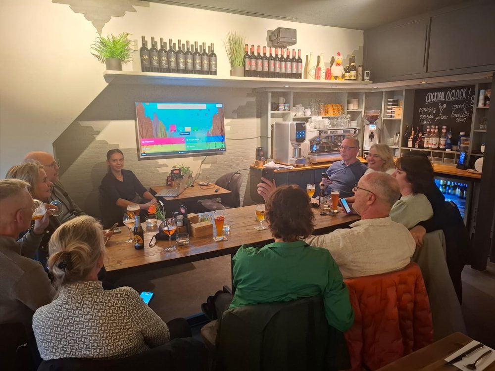 Teams tijdens de pubquiz